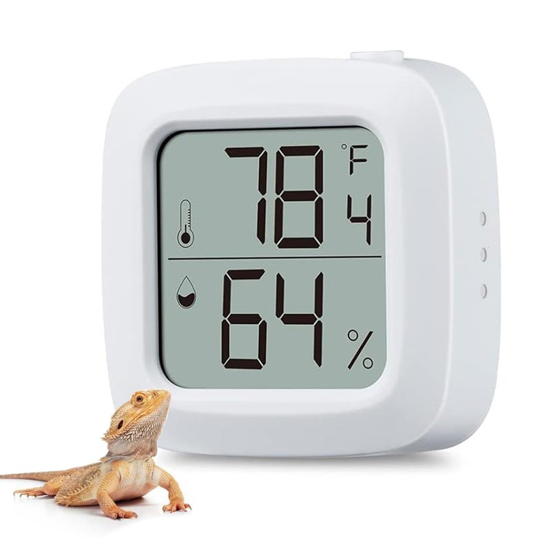 ACEBON Reptile Tank Thermometer, Mini Digital Hygrometer Thermometer Gauge, Indoor Outdoor Temperature Humidity Meter for Greenhouse Humidors Incubators Reptile Terrarium Jars, Fahrenheit (℉) or Celsius(℃) - Image 1